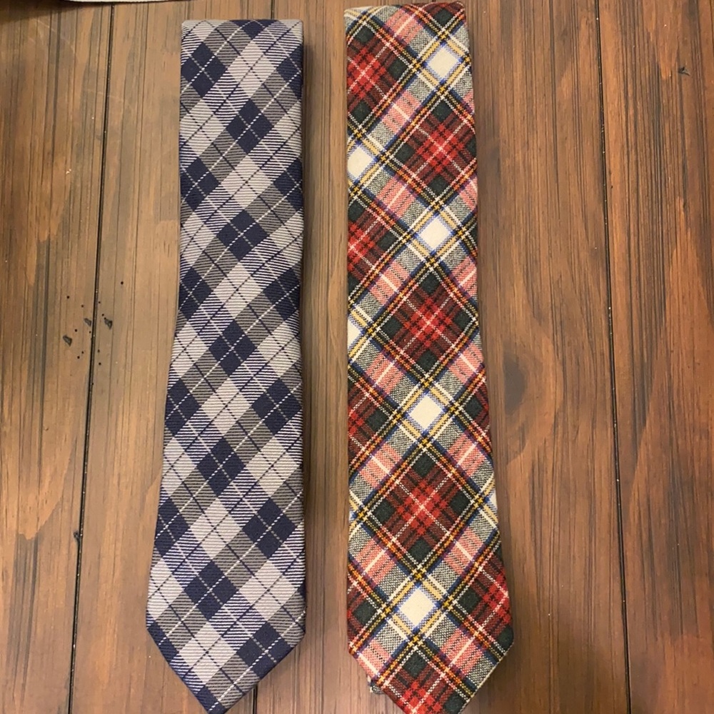 TOMMY HILFIGER NWT & NWOT Wool Plaid Ties